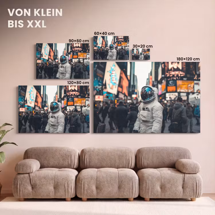 Stad - Mensen - Astronaut - Wit canvas 2cm klein -Xsfeer8_DE