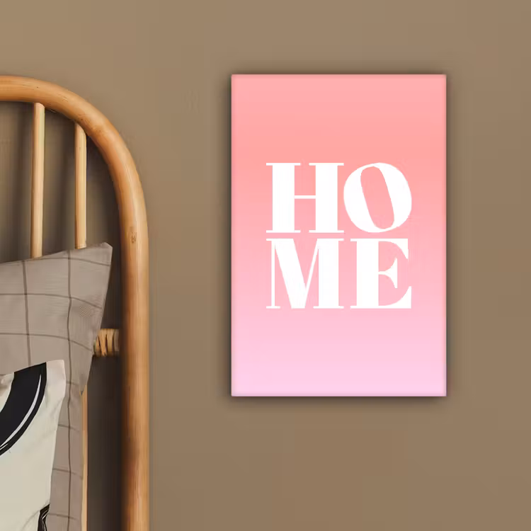 Home - Letters - Groot - Roze canvas 2cm klein -sfeer3