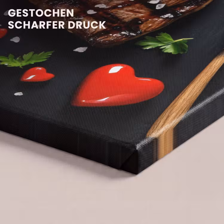 Steak - Hart - Bestek canvas 2cm klein -uniquesellingpoint_afwerking-onlywow_DE
