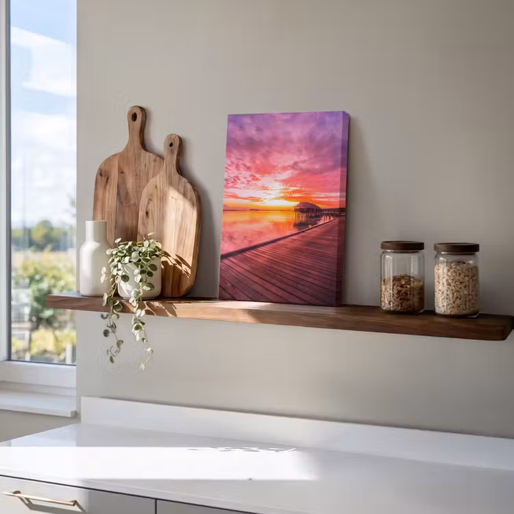 Steiger - Water - Zon - Roze - Horizon canvas 2cm klein -uniquesellingpoint_afwerking-onlywow_DE