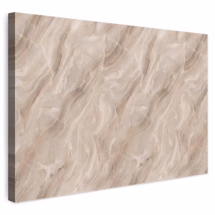 Steen - Golvend - Abstract - Beige canvas 2cm klein -3d