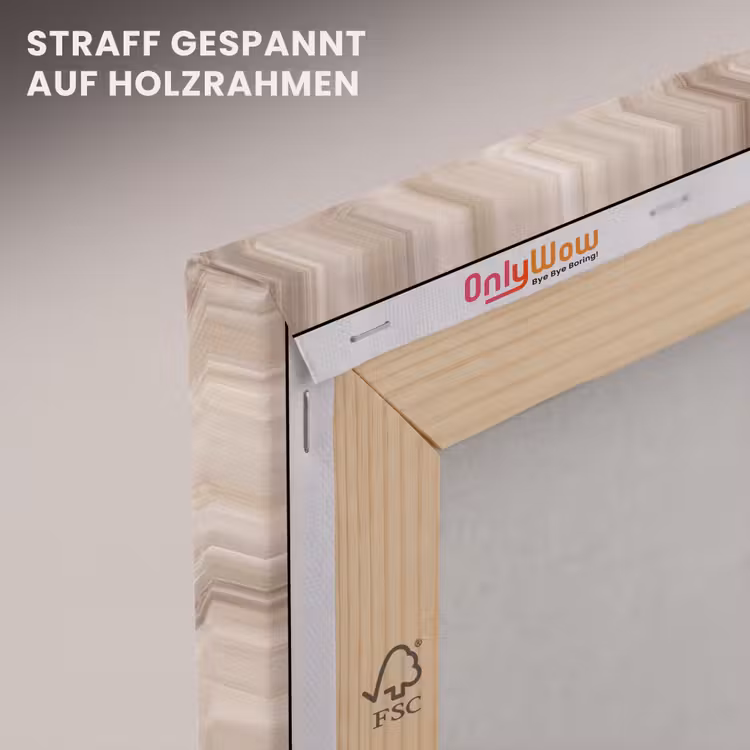 Steen - Golvend - Abstract - Beige canvas 2cm klein -uniquesellingpoint_afwerking-onlywow_DE