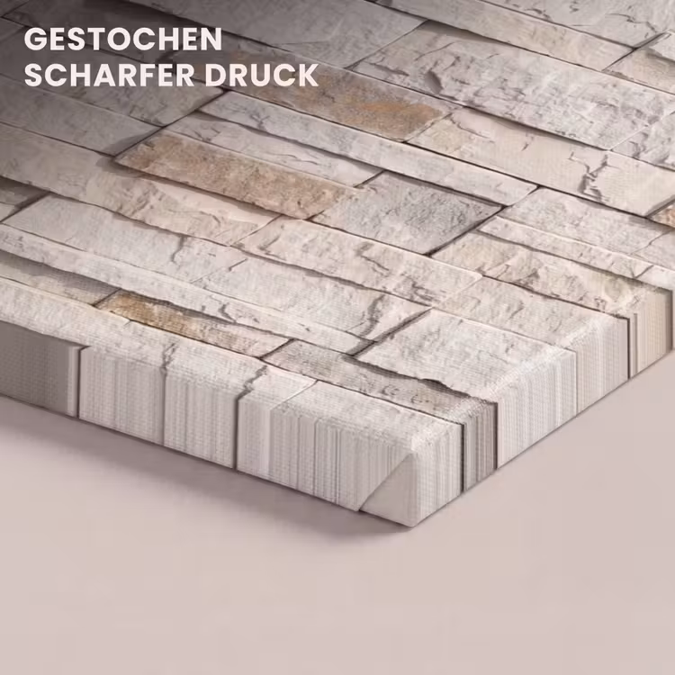 Steen - Muur - Textuur - Rustiek - Beige canvas 2cm klein -closeup_print_DE