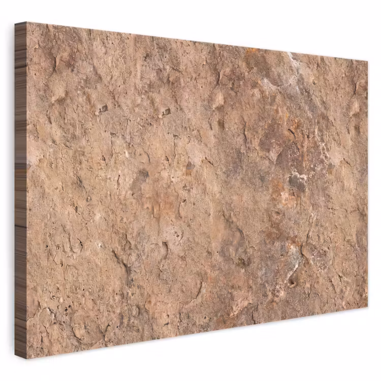 Steen - Natuur - Textuur - Abstract - Bruin canvas 2cm klein -3d