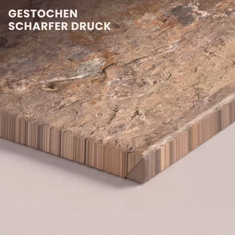 Steen - Natuur - Textuur - Abstract - Bruin canvas 2cm klein -closeup_print_DE