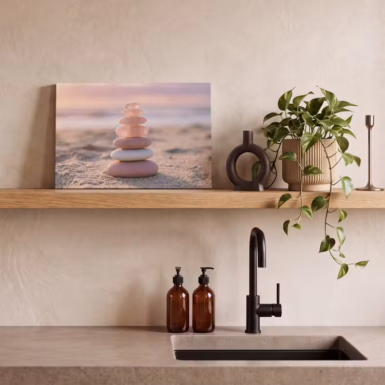 Stenen - Zand - Roze canvas 2cm klein -sfeer3