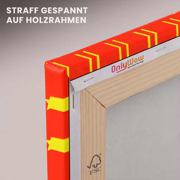 Ster - Patroon - Geel canvas 2cm klein 34 -uniquesellingpoint_afwerking-onlywow_DE