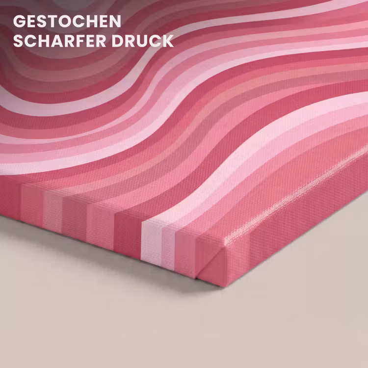 Ster - Golvend - Abstract - Roze canvas 2cm klein -closeup_print_DE