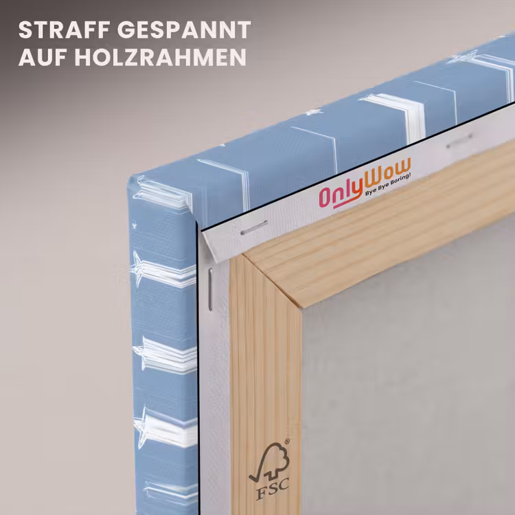 Sterretjes - Patroon - Blauw canvas 2cm klein 34 -uniquesellingpoint_afwerking-onlywow_DE