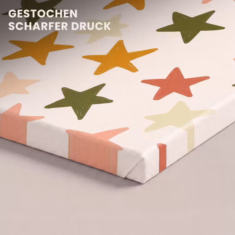 Sterren - Patroon - Kleurrijk canvas 2cm klein 34 -closeup_print_DE