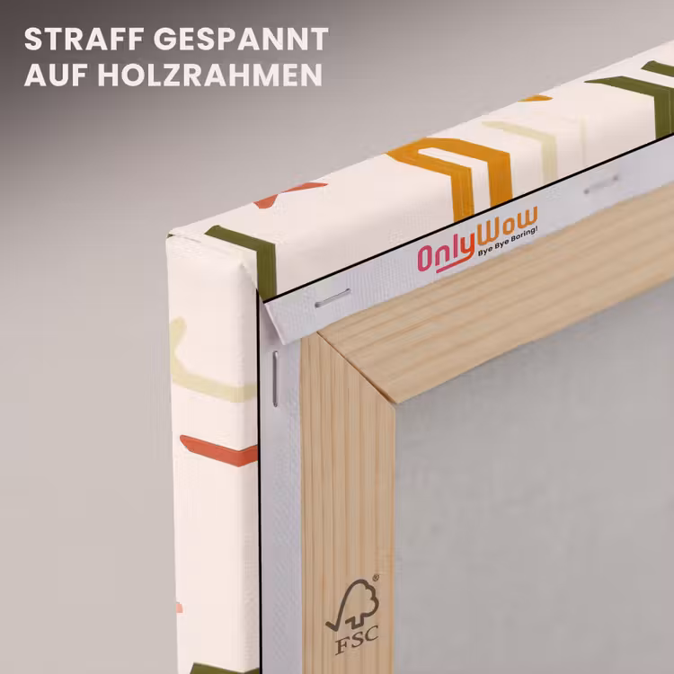 Sterren - Patroon - Kleurrijk canvas 2cm klein 34 -uniquesellingpoint_afwerking-onlywow_DE