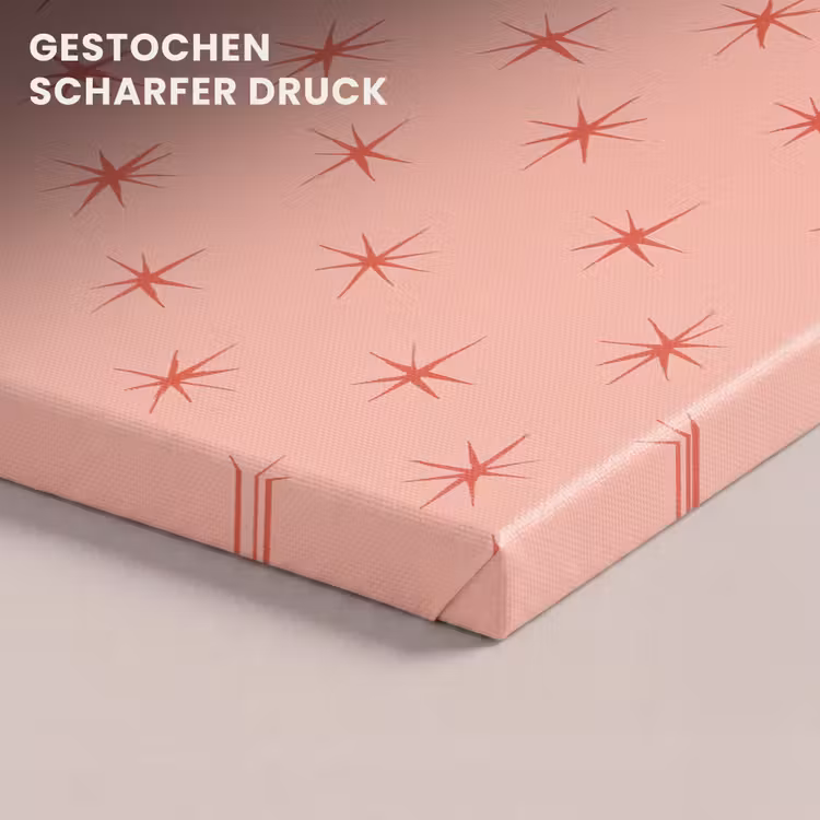 Sterretjes - Patroon - Oranje canvas 2cm klein 34 -closeup_print_DE