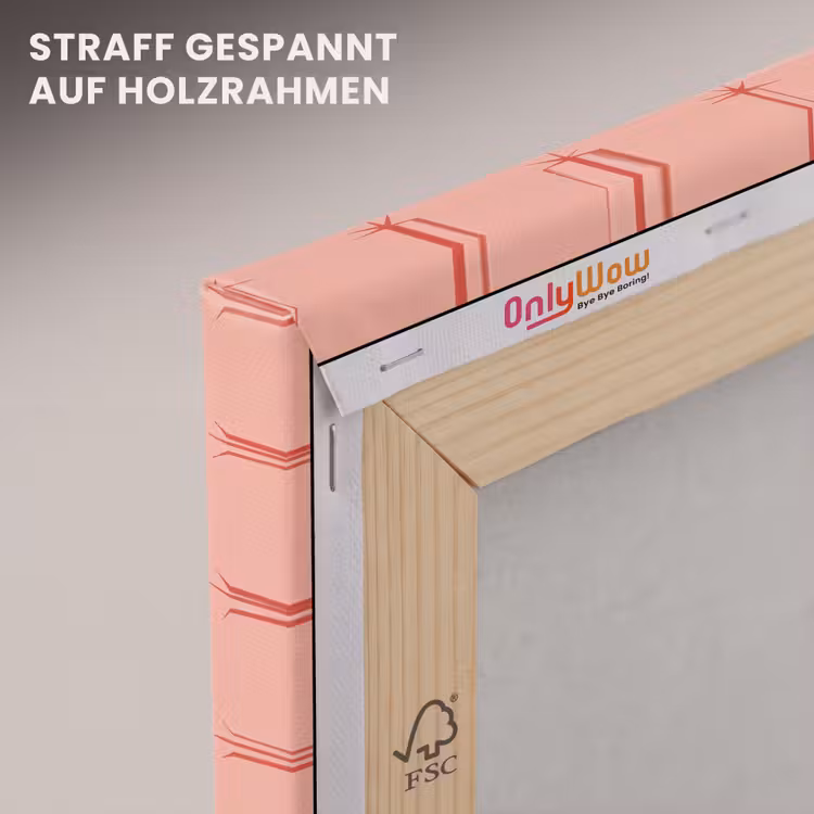 Sterretjes - Patroon - Oranje canvas 2cm klein 34 -uniquesellingpoint_afwerking-onlywow_DE