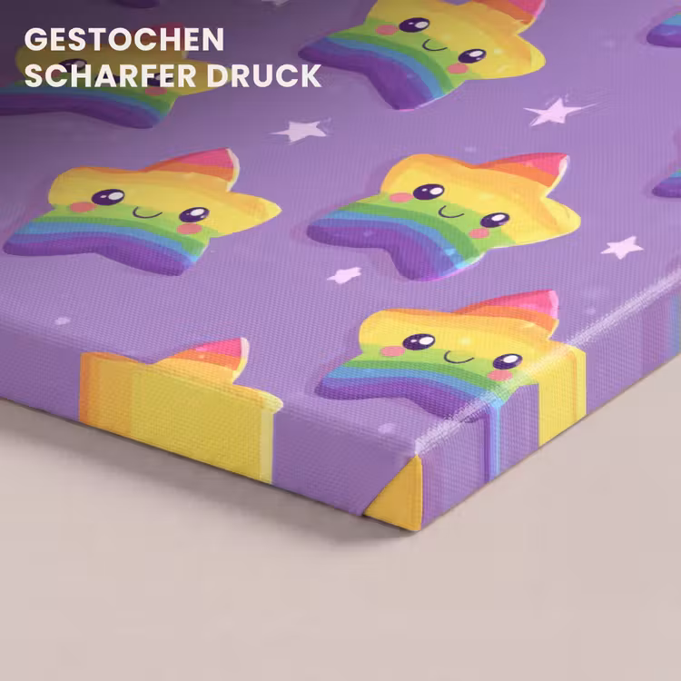 Sterren - Regenboog - Paars canvas 2cm klein 34 -closeup_print_DE