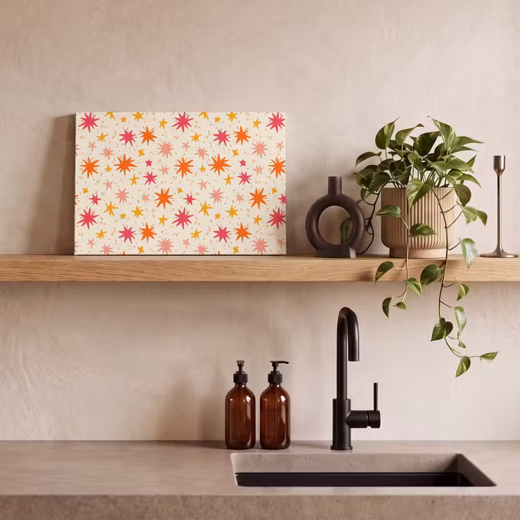 Sterren - Speels - Kleurrijk canvas 2cm klein 34 -sfeer3