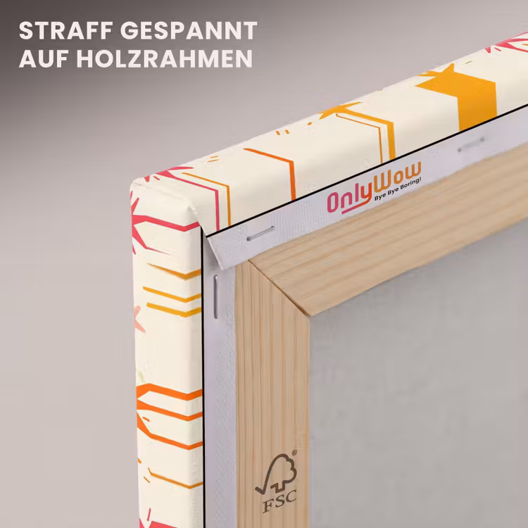 Sterren - Speels - Kleurrijk canvas 2cm klein 34 -uniquesellingpoint_afwerking-onlywow_DE