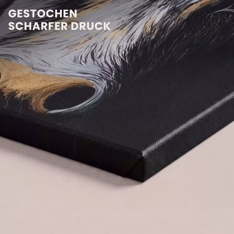 Stier - Hoorns - Snuit - Goud canvas 2cm klein -uniquesellingpoint_afwerking-onlywow_DE