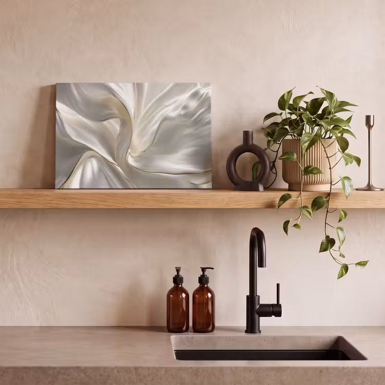 Stof - Plooien - Goud canvas 2cm klein -sfeer6