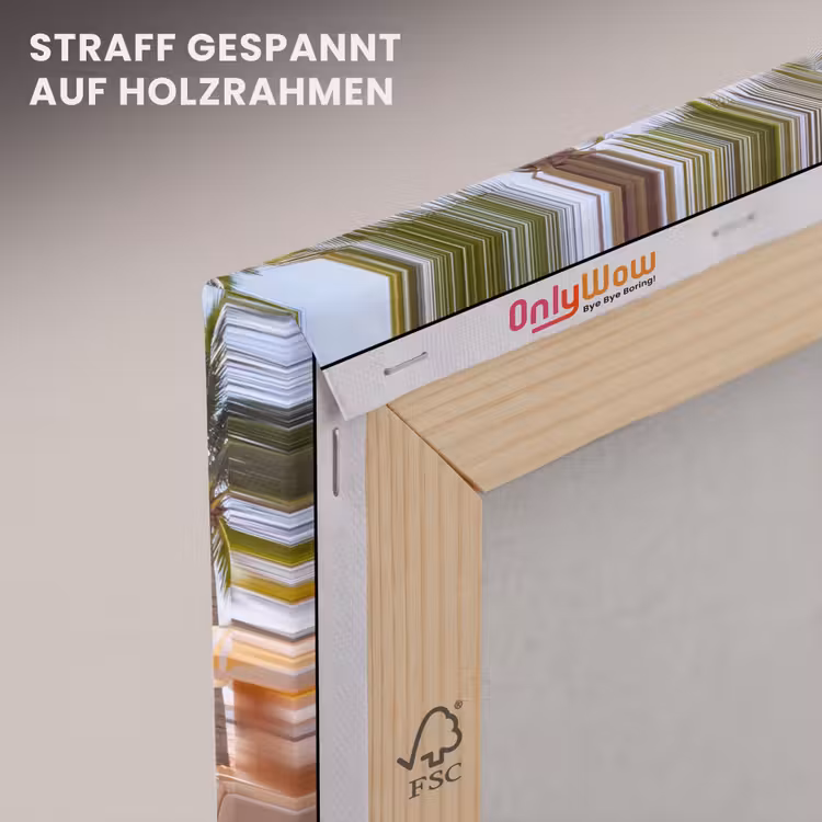 Strand - Ligbedden - Vakantie - Modern - Geel canvas 2cm klein -uniquesellingpoint_afwerking-onlywow_DE