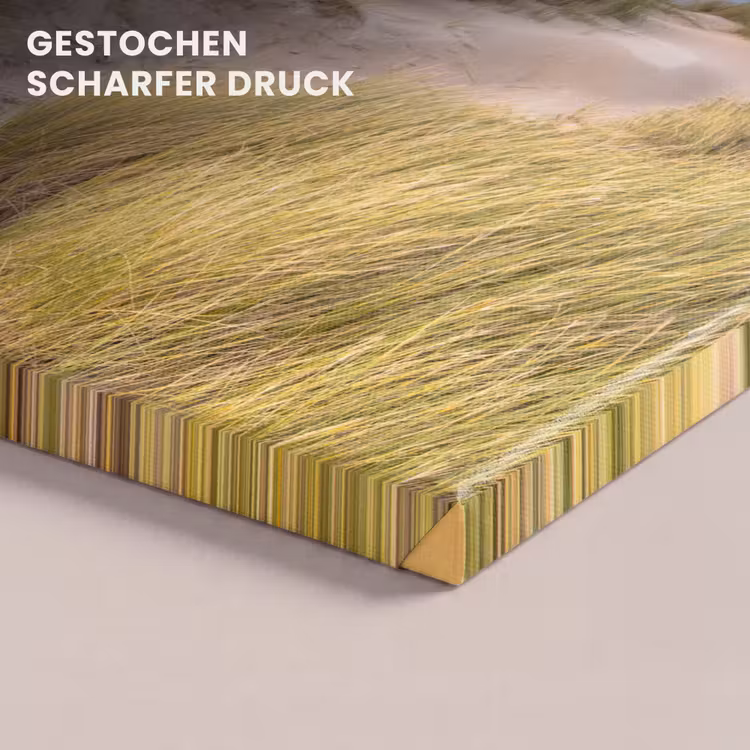 Strand - Zee - Duin - Zonsondergang canvas 2cm klein -closeup_print_DE