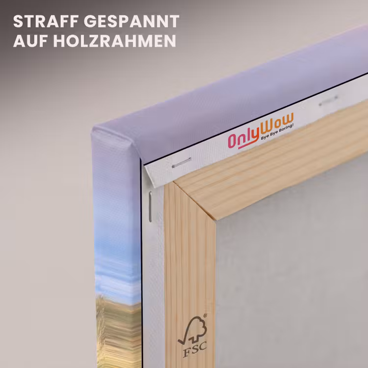 Strand - Zee - Duin - Zonsondergang canvas 2cm klein -uniquesellingpoint_afwerking-onlywow_DE