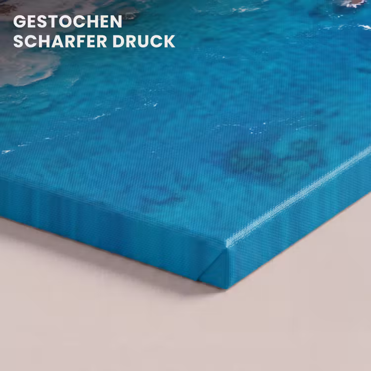Strand - Zee - Rotsen - Natuur - Blauw canvas 2cm klein -closeup_print_DE