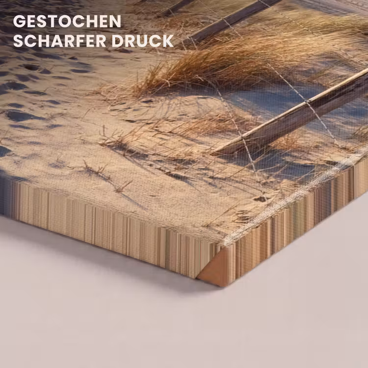Strand - Zee - Nederland - Duinen - Zon canvas 2cm klein -uniquesellingpoint_afwerking-onlywow_DE