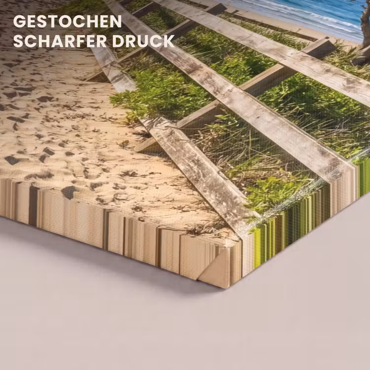 Strand - Zandpad - Oceaan - Natuur canvas 2cm klein -uniquesellingpoint_afwerking-onlywow_DE