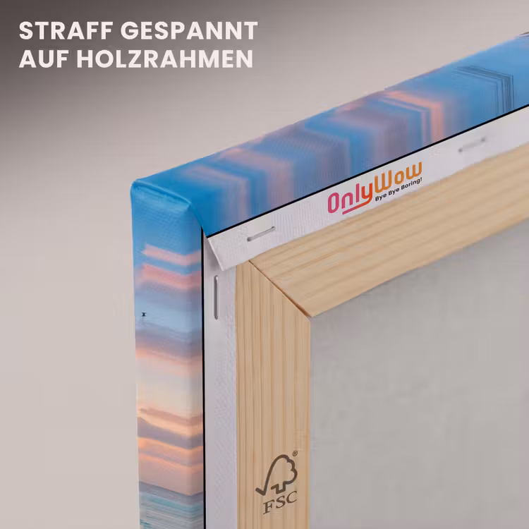 Strand - Zonsondergang - Palmbomen - Tropisch - Natuur canvas 2cm klein -uniquesellingpoint_afwerking-onlywow_DE