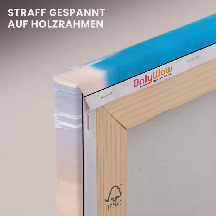 Strand - Water - Natuur - Blauw - Beige canvas 2cm klein -uniquesellingpoint_afwerking-onlywow_DE
