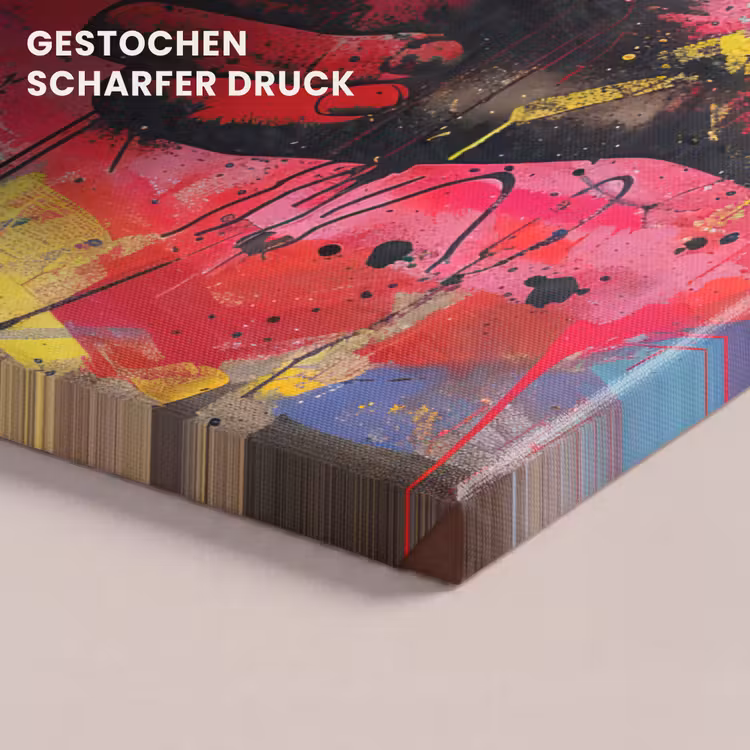 Street art - Handen - Graffiti - Kunst - Banksy canvas 2cm klein -closeup_print_DE