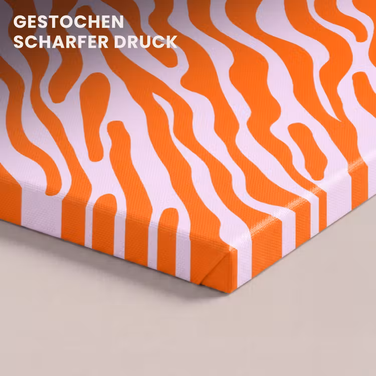 Strepen - Dynamisch - Oranje canvas 2cm klein 34 -closeup_print_DE