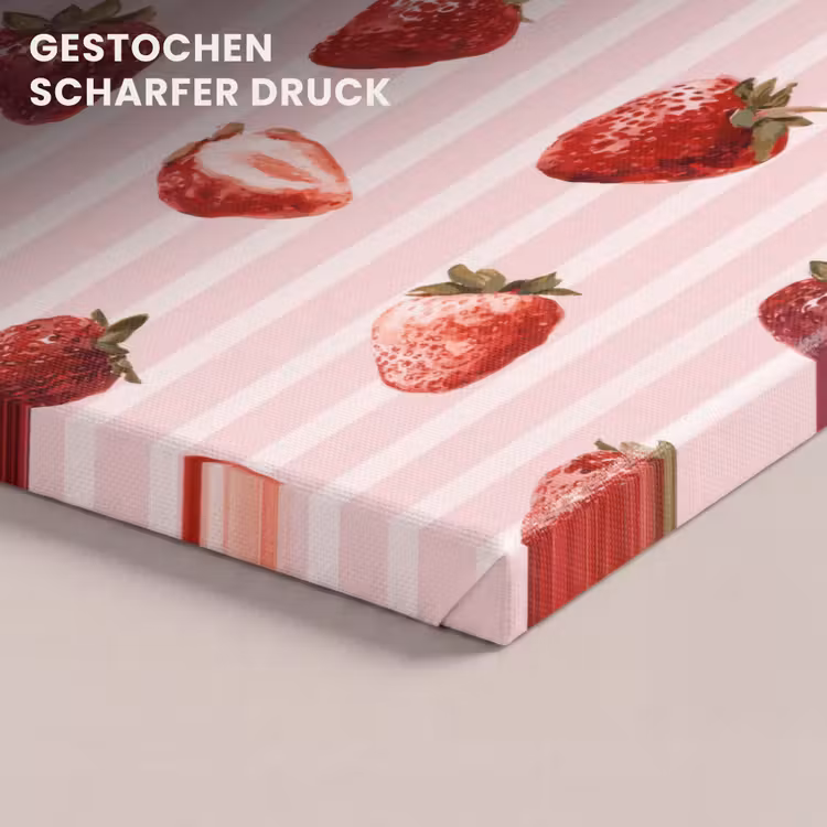 Strepen - Aardbei - Roze canvas 2cm klein 34 -uniquesellingpoint_afwerking-onlywow_DE