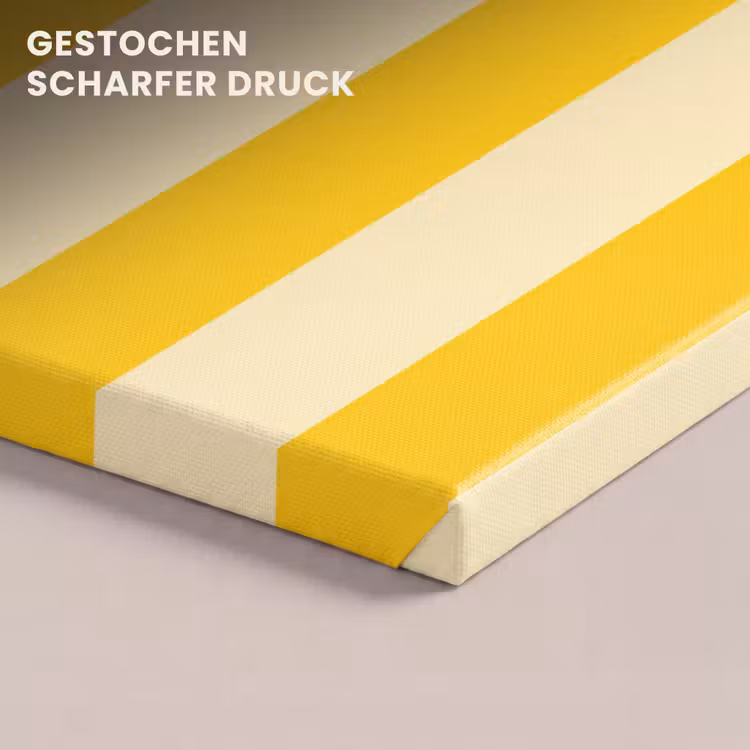 Strepen - Klassiek - Geel canvas 2cm klein 34 -closeup_print_DE