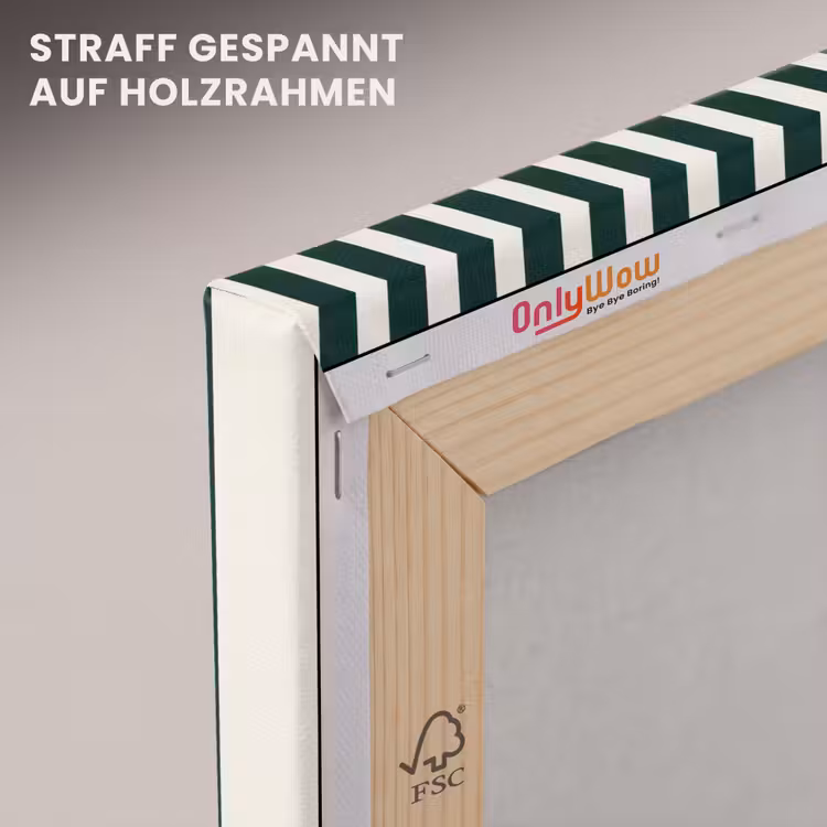 Strepen - Klassiek - Groen canvas 2cm klein 34 -uniquesellingpoint_afwerking-onlywow_DE