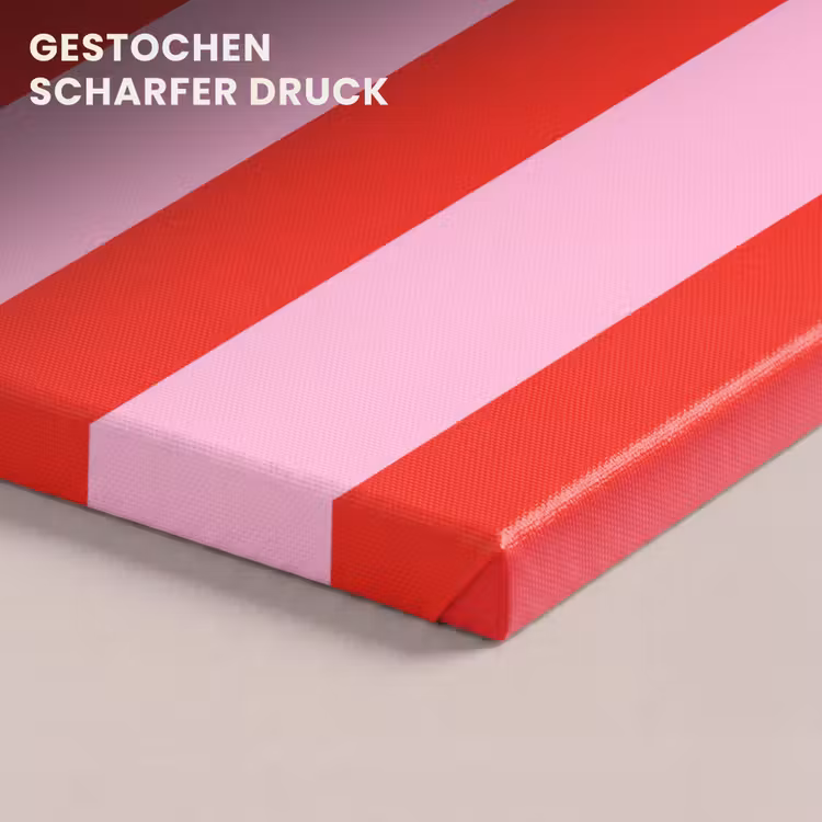 Strepen - Klassiek - Roze canvas 2cm klein 34 -closeup_print_DE