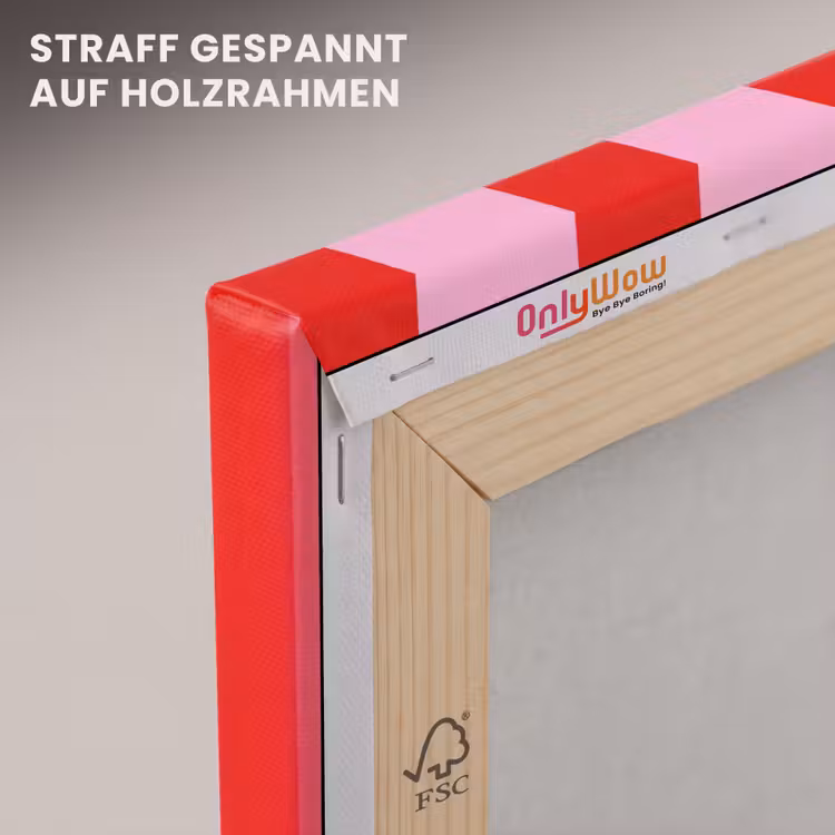 Strepen - Klassiek - Roze canvas 2cm klein 34 -uniquesellingpoint_afwerking-onlywow_DE