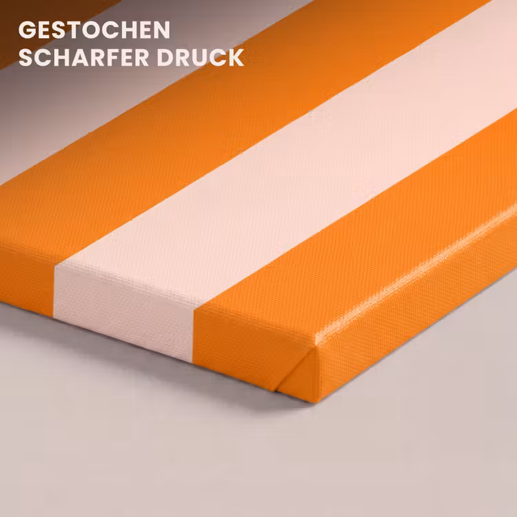 Strepen - Modern - Oranje canvas 2cm klein 34 -closeup_print_DE