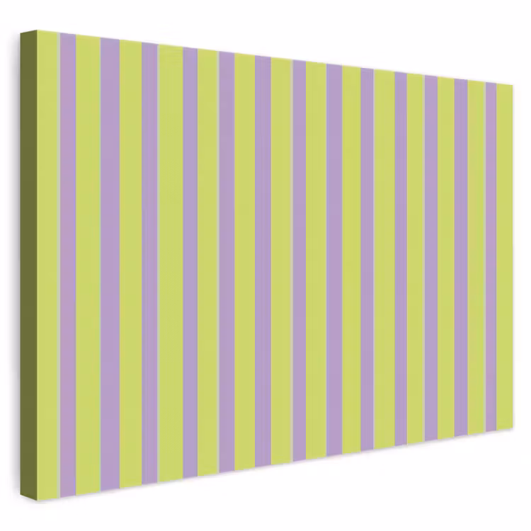 Strepen - Patroon - Groen canvas 2cm klein 34 -3d
