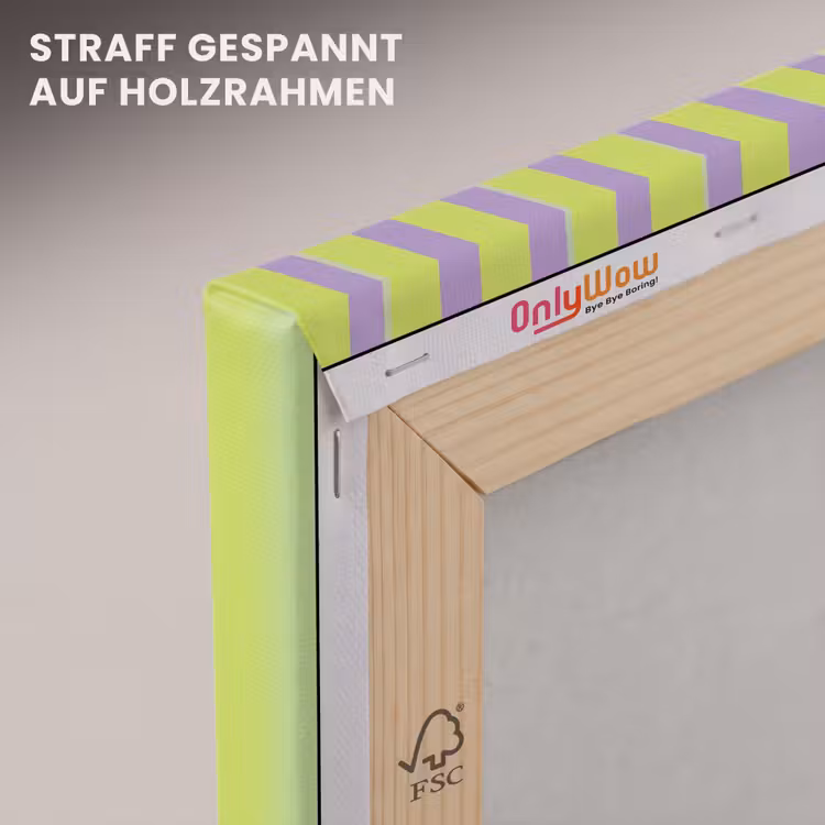 Strepen - Patroon - Groen canvas 2cm klein 34 -uniquesellingpoint_afwerking-onlywow_DE