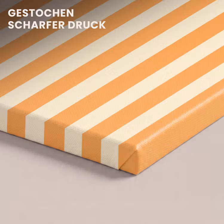 Strepen - Patroon - Oranje canvas 2cm klein 34 -closeup_print_DE