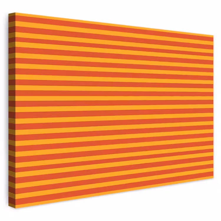 Strepen - Patroon - Oranje canvas 2cm klein 34 -3d