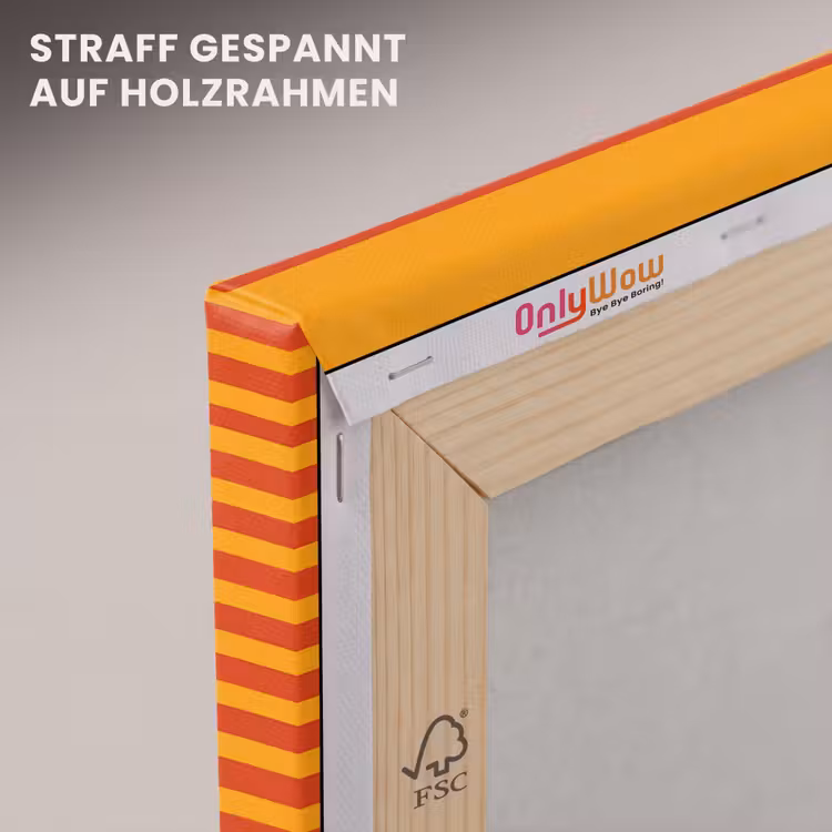 Strepen - Patroon - Oranje canvas 2cm klein 34 -uniquesellingpoint_afwerking-onlywow_DE
