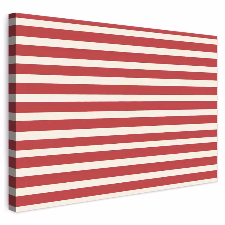 Strepen - Patroon - Rood canvas 2cm klein 34 -3d