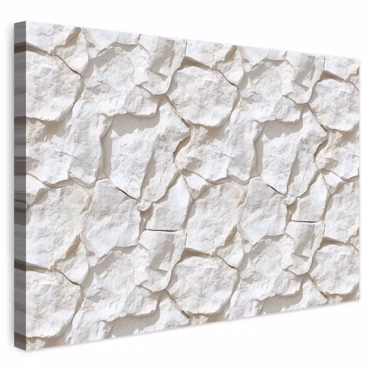 Structuur - Rots - Wit canvas 2cm klein 34 -3d
