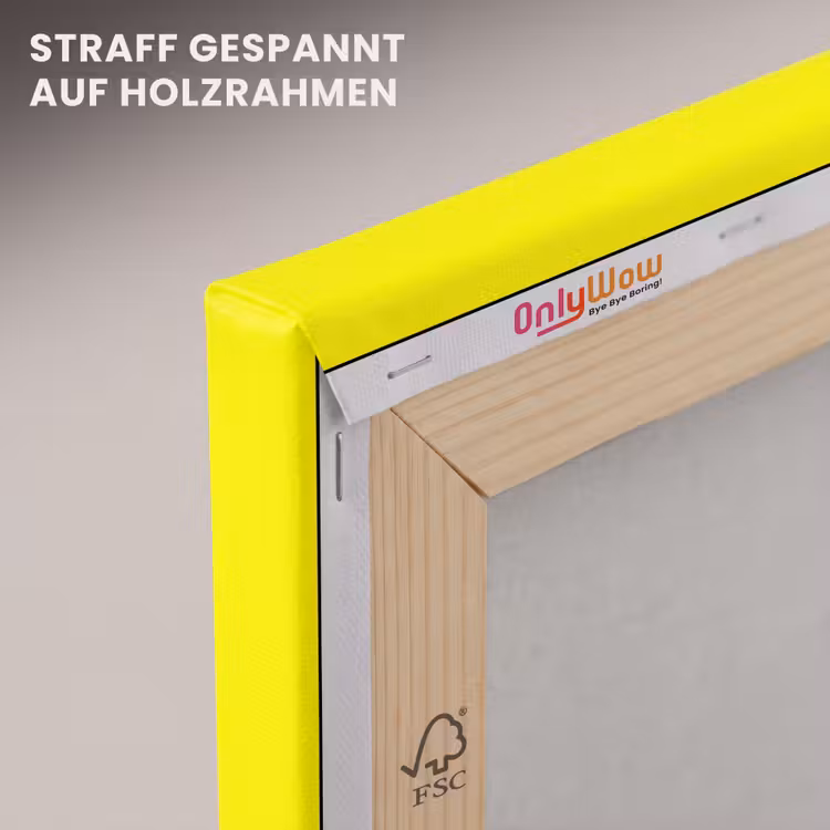 Sunshine - Glow - Geel canvas 2cm klein 34 -uniquesellingpoint_afwerking-onlywow_DE