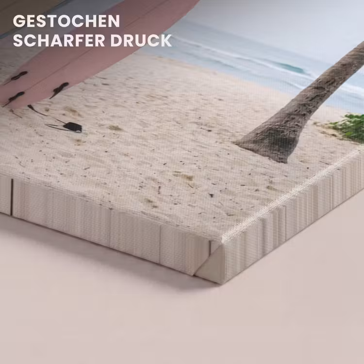 Surfboard - Palmbomen - Kleurrijk canvas 2cm klein -closeup_print_DE