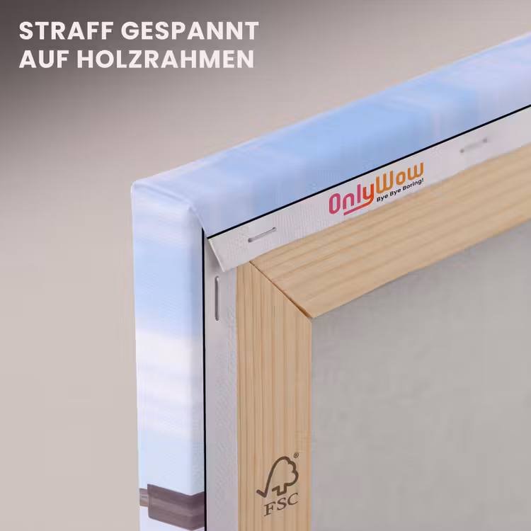 Surfplank - Strand - Zomer - Blauw - Water canvas 2cm klein -uniquesellingpoint_afwerking-onlywow_DE