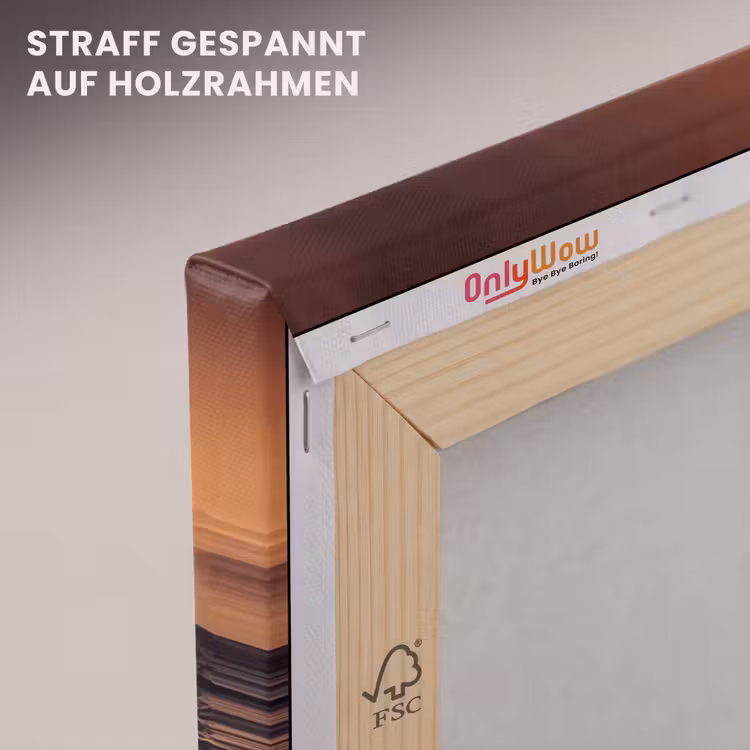 Surfer - Golf - Oceaan - Sport - Oranje canvas 2cm klein -uniquesellingpoint_afwerking-onlywow_DE