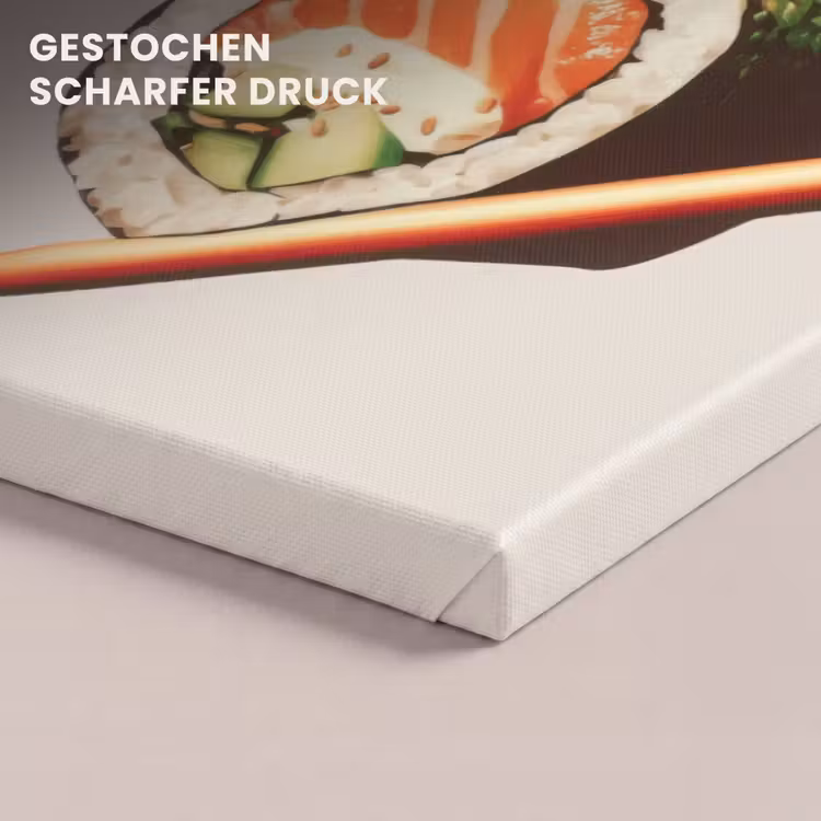 Sushi - Zalm - Rijst - Japans canvas 2cm klein -closeup_print_DE